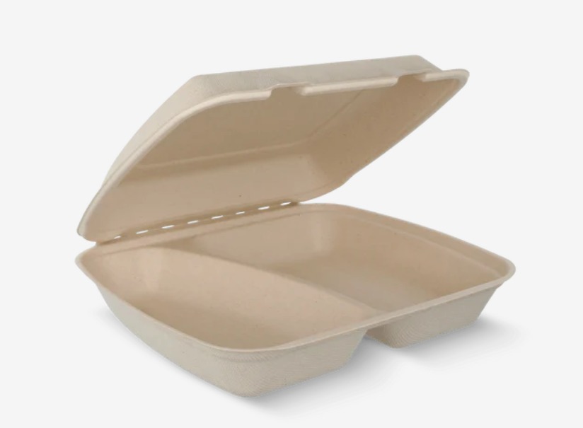 Menubox 2-vaks IP4 suikerriet 100 Stuks