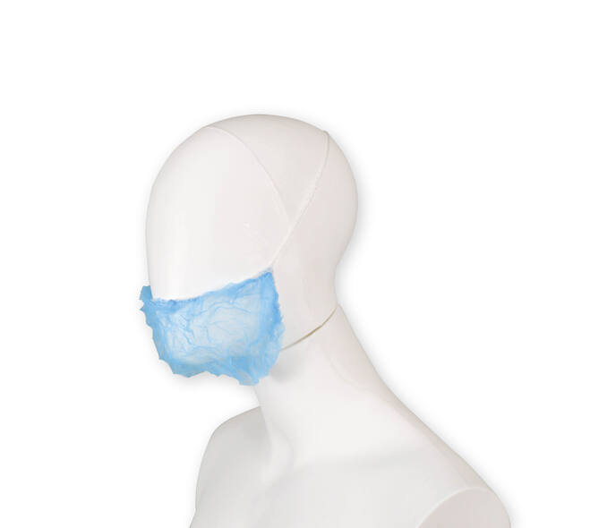 Baardnet - PP Non Woven - Blauw - 1000 Stuks Per Doos