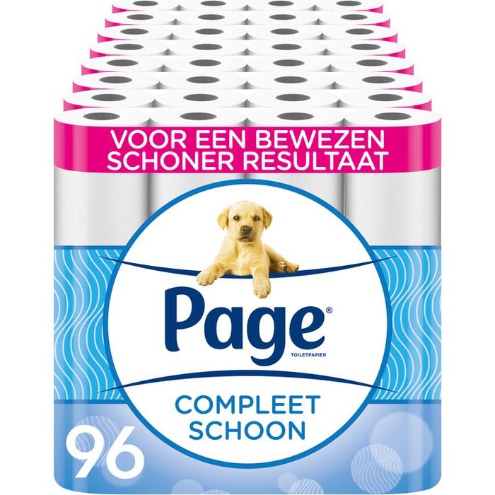 Page Toiletpapier 96 Rollen ( 4X24 ) Original Compleet schoon voordeelverpakking 4x24