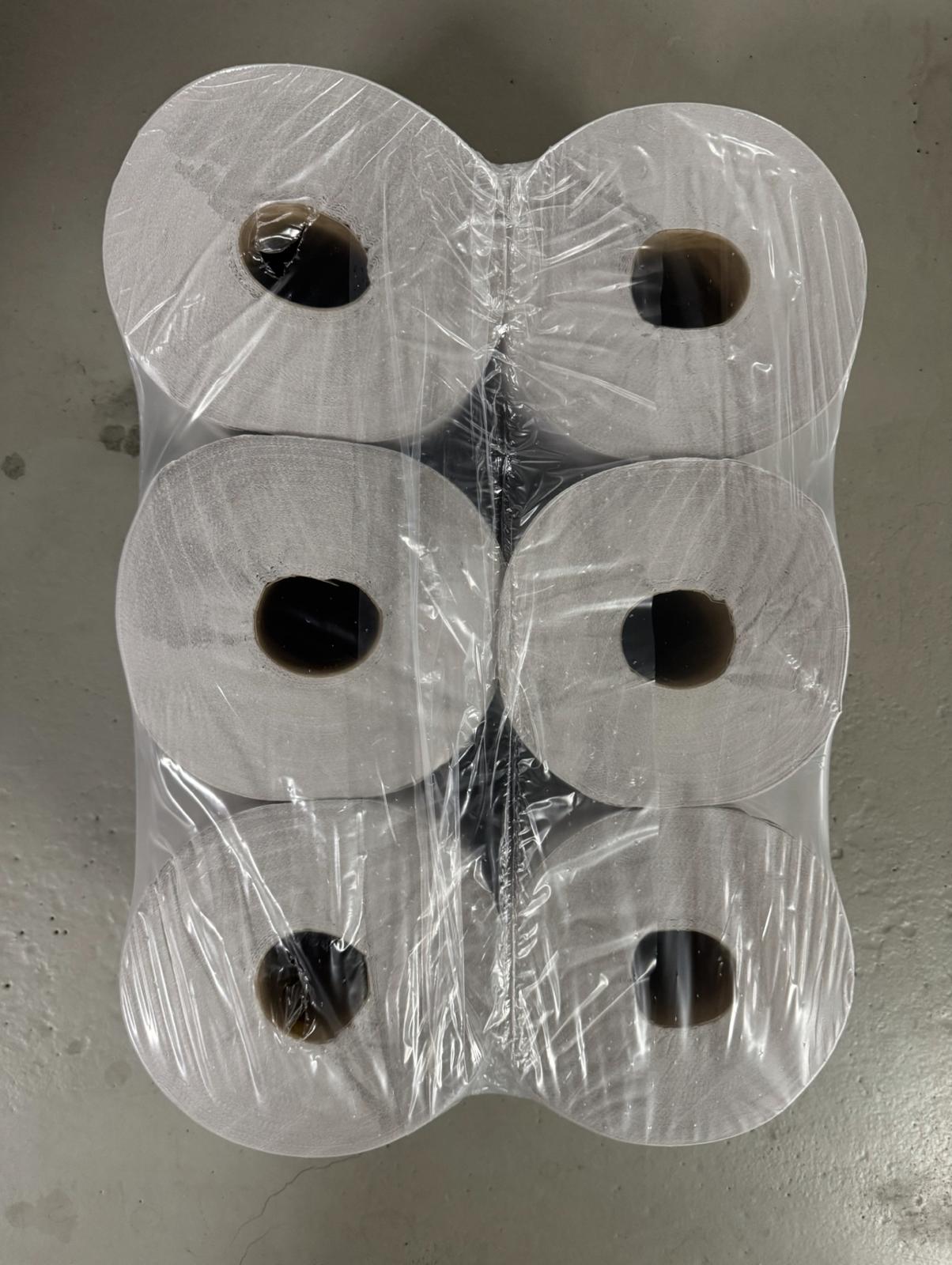 NaturaSterk Poetspapier Midi Recycled Wit ECO 108meter 2lgs 6 Rollen 