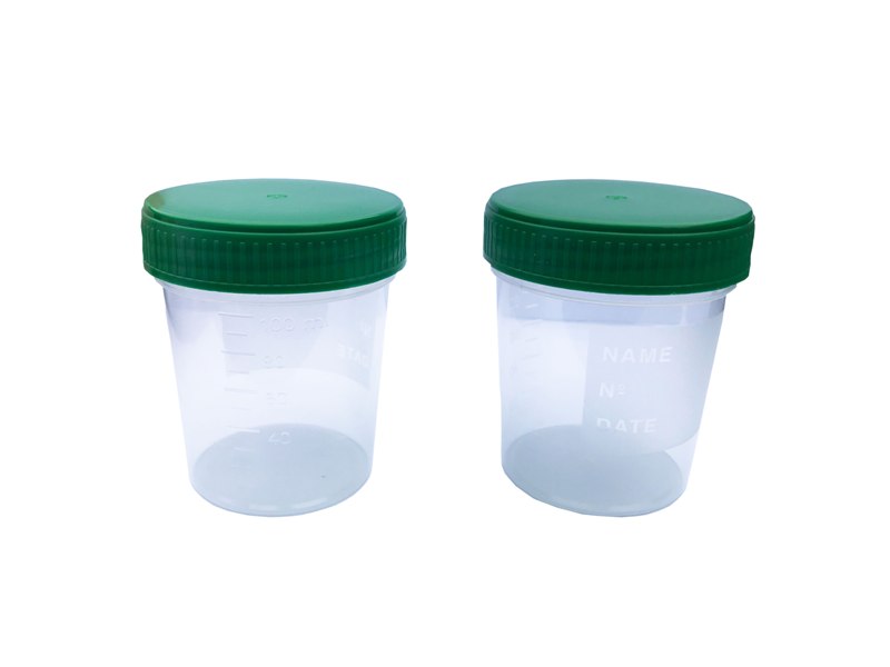Urine sample container 120ml, with lid to twist, USC 500 Stuks