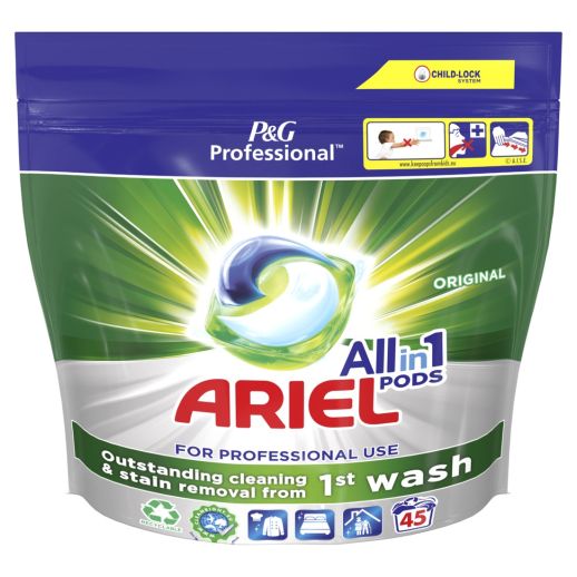 ARIEL Professional All-in-1 Pods Wasmiddel Regular 45 Podsx2 Stuks