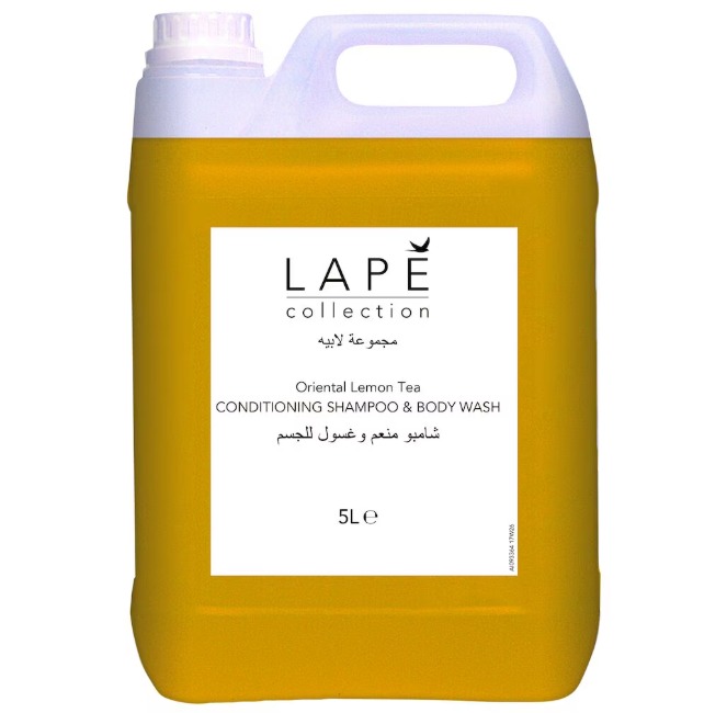 LAPĒ Lemon Tea Conditioning Shampoo & Body Wash 2x5L
