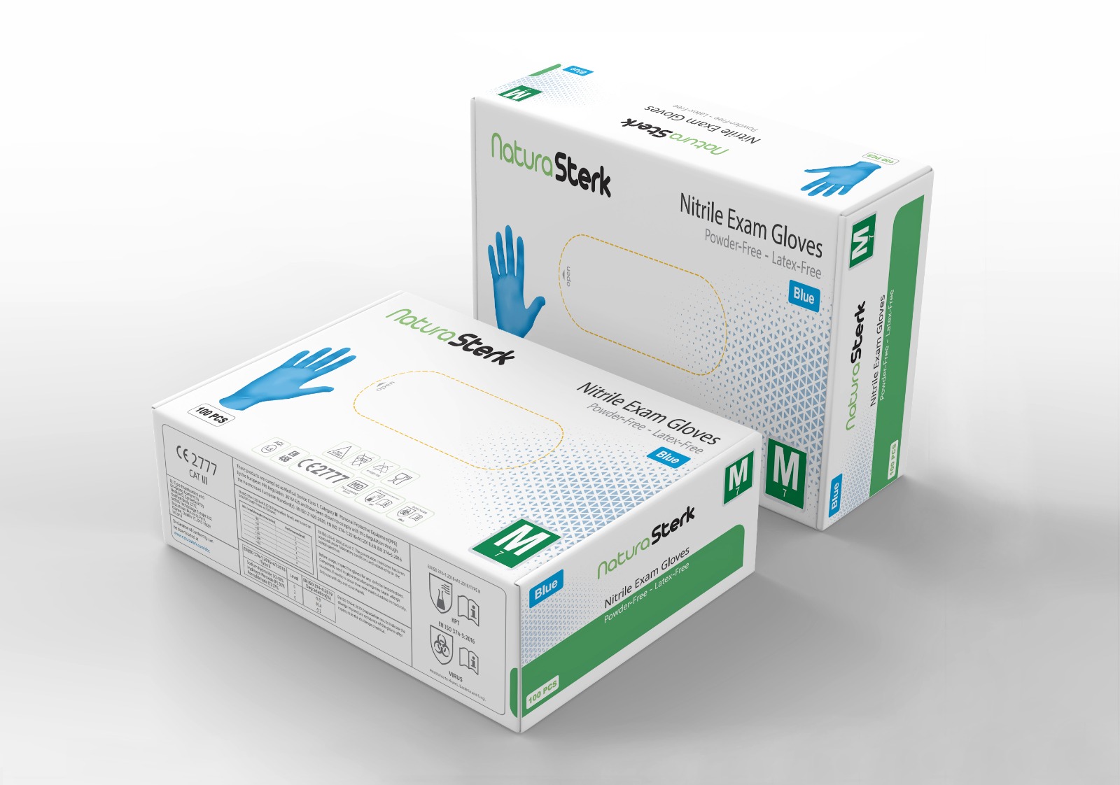 NaturaSterk Nitrile Blue 3,5 gr Large 10x100 Stuks