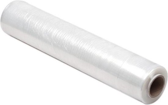 Pallet folie/ Stretchfolie 50 cm 20 micron  300 m transparant 6 Rollen 