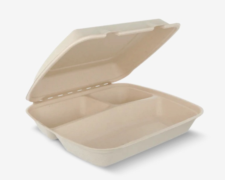 Menubox 3-vaks IP4 suikerriet 100 Stuks