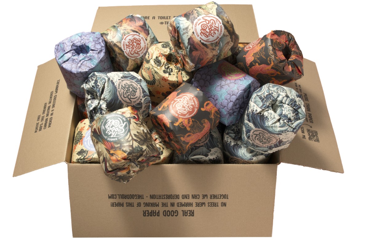 Bamboe Toiletpapier 2lgs, 24x300 vellen Wrapped