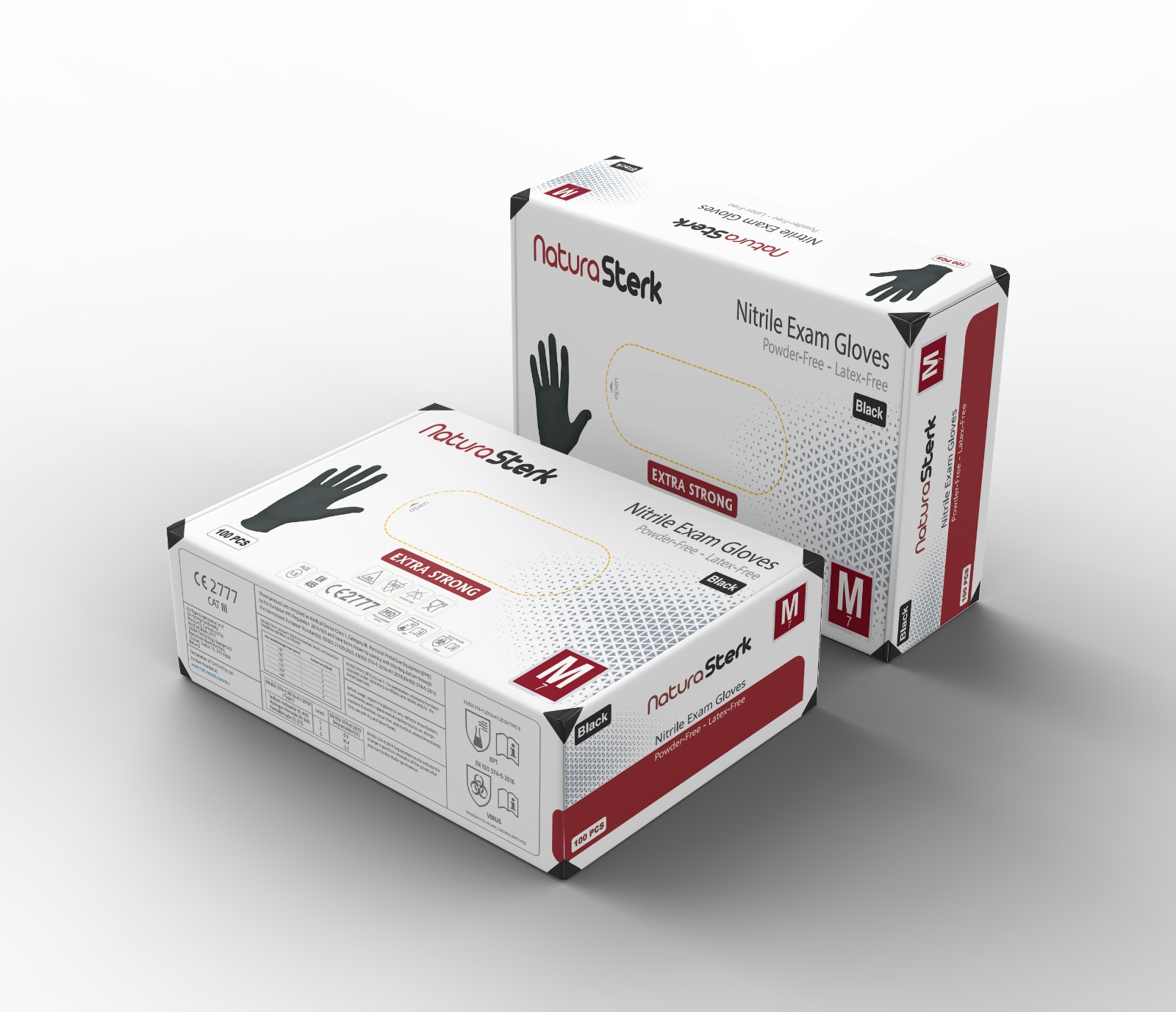 NaturaSterk Extra Strong Nitrile Black 5 gr Smal 10x100 Stuks