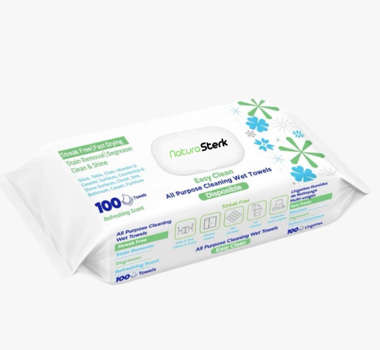 NaturaSterk Allesreinigings Vochtige Doekjes 12x100 Stuks