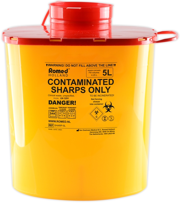 Sharp Container,5 lt, 27 Stuks