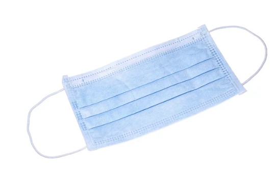 Mondmasker met elastiekjes, blauw 80 Pakketx10 Stuks