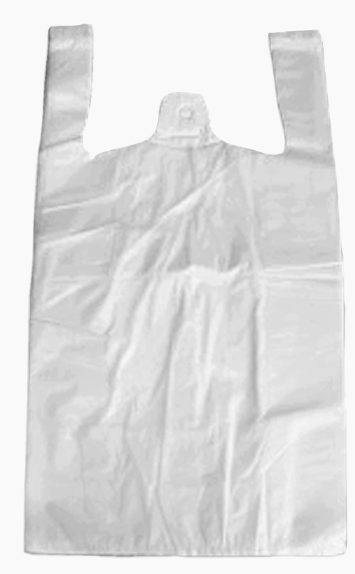 Draagtassen Wit 25 + 12x45cm 10 mic 2000 Stuks